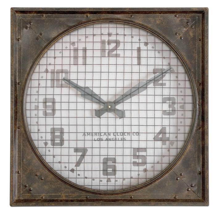Uttermost 06083 Warehouse Clock w/ Grill - фото 2