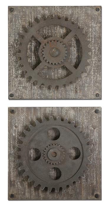 Uttermost 13828 Rustic Gears, S/2 - фото 2