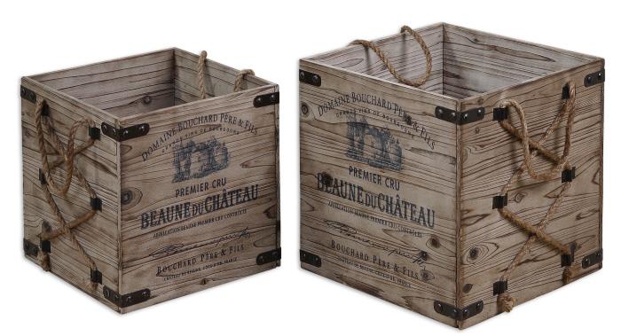 Uttermost 19782 Bouchard, Crates, S/2 - фото 2
