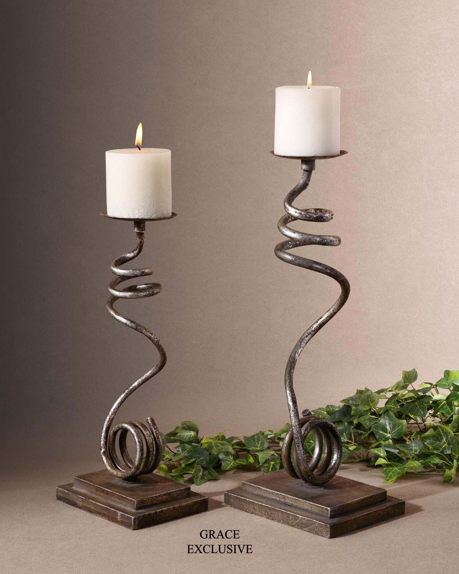 Uttermost 19284 Jarek candleholders s/2 - фото 2