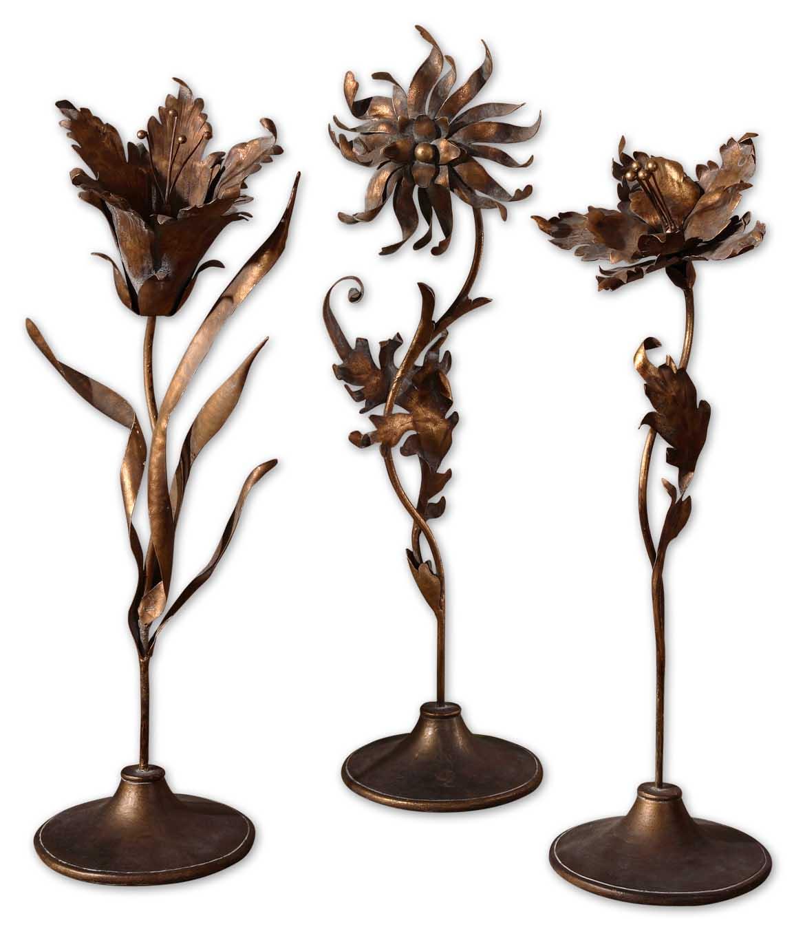 Uttermost 19285 Spring flowers sculpture set/3 - фото 1