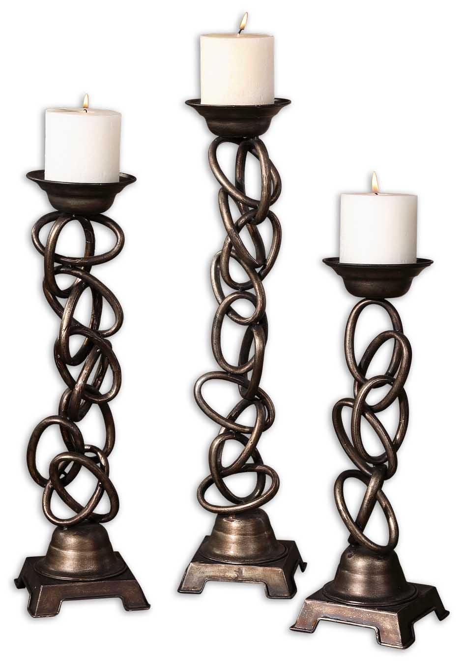 Uttermost 19353 Linked candleholders  s/3 - фото 1