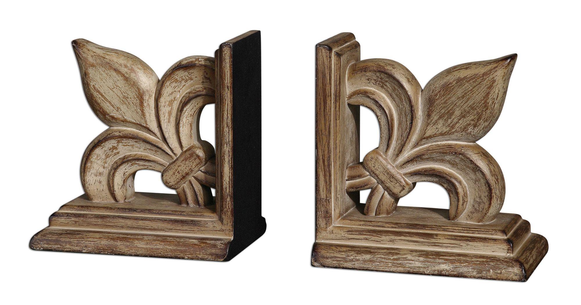 Uttermost 19542 Fleur de lis bookends s/2 - фото 1