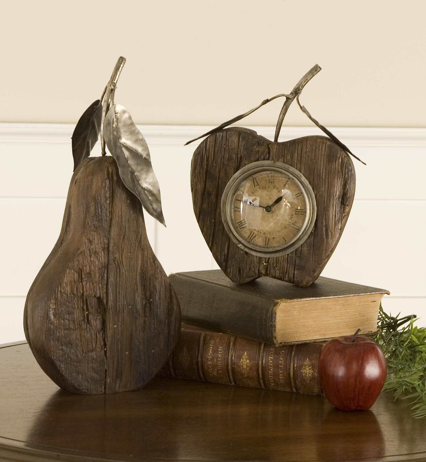 Uttermost 06661 Wooden apple and pear clock - фото 2