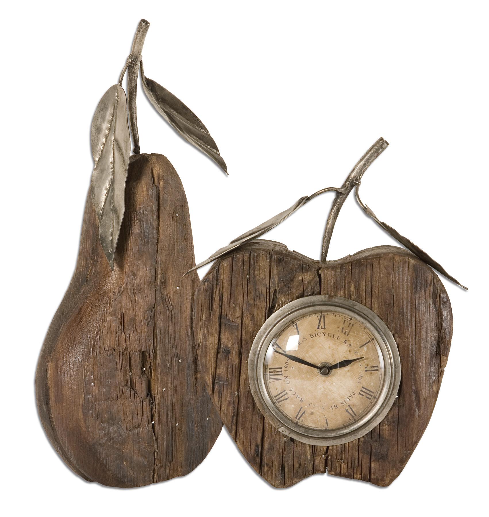 Uttermost 06661 Wooden apple and pear clock - фото 1