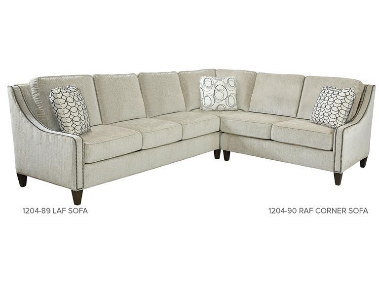 Howard Miller 1204-89 Drea Left Arm Facing Sofa (with nailheads) - фото 1