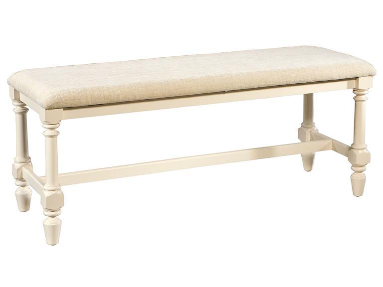Howard Miller 941105MW - Moonbeam White Bed Bench - фото 1