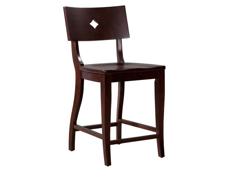 Howard Miller 952030CH Chocolate- Saddle-Back Counter Height Side Chair - фото 1