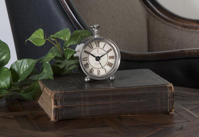 Uttermost 06081 Petite Alarm Clock, Nickel - фото 1