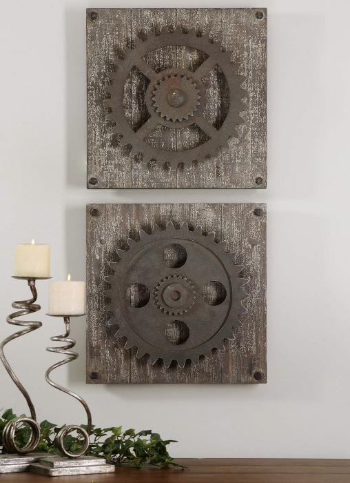 Uttermost 13828 Rustic Gears, S/2 - фото 1