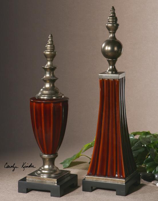 Uttermost 19762 Bay, Finials, S/2 - фото 1
