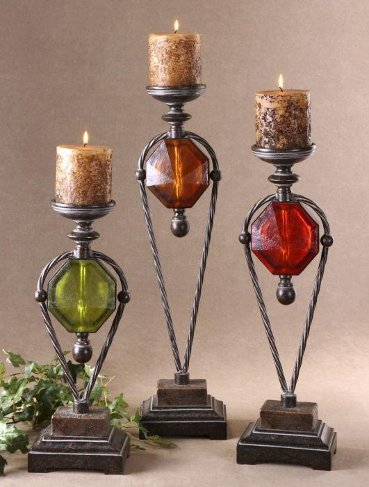 Uttermost 20489 Kalika, Candleholders, S/3 - фото 1