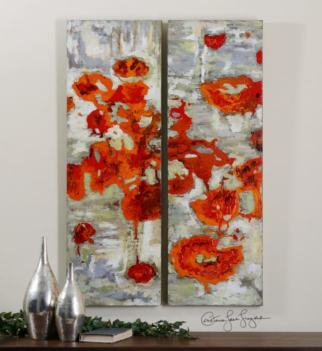 Uttermost 31201 Scarlet Poppies, S/2 - фото 1