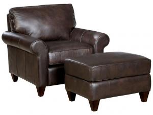 Howard Miller 1205-00LBR Maisey Leather Ottoman