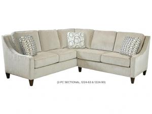 Howard Miller 1224-90 Drea Sectional, Right Arm Facing Corner Sofa