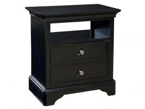Howard Miller 941103MN - Midnight Black Night Stand