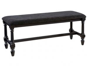 Howard Miller 941105MN - Midnight Black Bed Bench