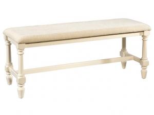 Howard Miller 941105MW - Moonbeam White Bed Bench