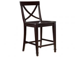 Howard Miller 942108BC - Black Crystal X-Back Counter Stool