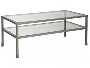 Howard Miller 943114AN - Antique Nickel Metal Cocktail Table