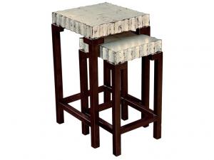 Howard Miller 953041SL Silver Leaf- Scatter Tables